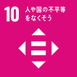 SDGs目標10：人や国の不平等をなくそう